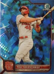 2022 Bowman Chrome Sapphire Edition Base Set Paul Goldschmidt #42 card