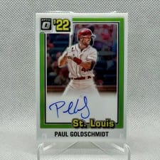2022 Donruss Optic Retro 1981 Signatures Paul Goldschmidt #81S-PG card