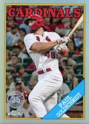 2023 Topps Chrome 1988 Topps Paul Goldschmidt #88BC-2 card