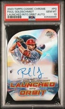 Paul Goldschmidt 2023 Topps Cosmic Chrome Launched Into Orbit Autographs #LIOA-PG