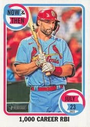 2023 Topps Heritage Now and Then Paul Goldschmidt #NT-14 card