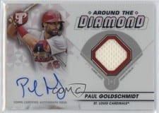 2023 Topps Pristine Around the Diamond Autograph Relics Paul Goldschmidt #ADR-PG card