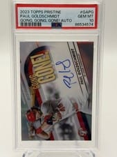 2023 Topps Pristine Going, Going Gone Autographs Paul Goldschmidt #GA-PG card