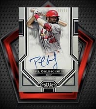 Paul Goldschmidt 2023 Topps Tier One Advanced Stats Stars Autographs card