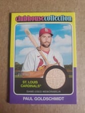 2024 Topps Heritage Clubhouse Collection Relic Paul Goldschmidt #CCR-PG card