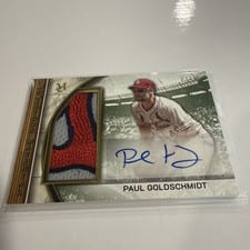 2025 Topps Museum Collection Momentous Material Jumbo Patch Autographs Paul Goldschmidt #MMJPA-PG card
