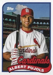2023 Topps Archives 1989 Doubleheaders Paul Goldschmidt / Albert Pujols #89DH-22 card
