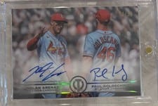 2025 Topps Tribute True to the Game Dual Autographs Paul Goldschmidt / Nolan Arenado #TTG-GA card