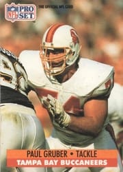 1991 Pro Set Base Set Paul Gruber #670 card