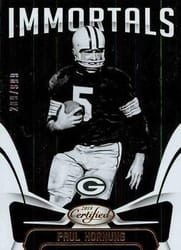 2018 Panini Certified Base Set Paul Hornung #122 card