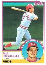 1983 Topps Base Set Paul Householder #34 card