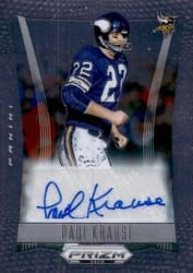 2024 Panini Prizm Deca Signatures Paul Krause #S-PKE card