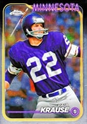 2024 Topps Chrome Base Set Paul Krause #118 card