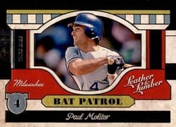 2019 Panini Leather & Lumber Bat Patrol Paul Molitor #BP-12 card