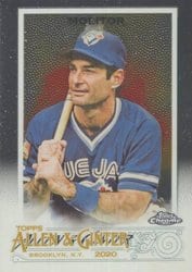2020 Topps Allen & Ginter Chrome Base Set Paul Molitor #89 card