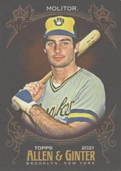 2021 Topps Allen & Ginter X Base Set Paul Molitor #320 card