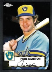 2021 Topps Chrome Platinum Anniversary Base Set Paul Molitor #520 card
