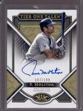 2023 Topps Tier One Talent Autographs Paul Molitor #T1TA-PM card