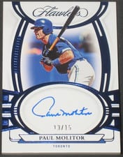 2024 Panini Flawless Prime Patch Autographs (Vertical) Paul Molitor #PPV-PM card