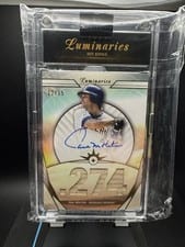 2024 Topps Luminaries Hit Kings Autograph Relics Paul Molitor #HKAR-PM card
