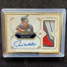 2025 Topps Definitive Collection Framed Autograph Patch Collection Paul Molitor #FAPC-PM card