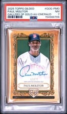 2025 Topps Gilded Collection Topps Gallery of Gold Autographs Paul Molitor #GOG-PMO card
