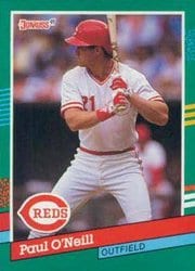 1991 Donruss Base Set Paul O'Neill #583 card