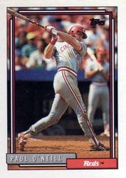 1992 Topps Base Set Paul O'Neill #61 card