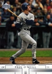 2002 Upper Deck Base Set Paul O'Neill #236 card