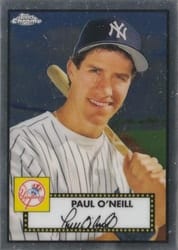 2021 Topps Chrome Platinum Anniversary Base Set Paul O'Neill #51 card
