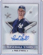 2022 Topps Baseball Stars Autographs (Series 1) Paul O'Neill #BSA-PO card
