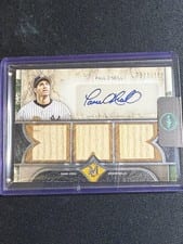2025 Topps Museum Collection Single Player Signature Swatches Triple Relic Autographs Paul O'Neill #SPTRA-PO card