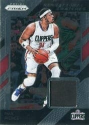 2018-19 Panini Prizm Sensational Swatches Paul Pierce #39 card