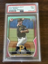 2023 Bowman Draft Paul Skenes Aqua Pink Gradient #BD-14 card