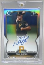 2023 Bowman Draft Chrome Prospect Autographs Paul Skenes Refractor #CDA-PS card