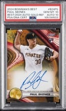 2024 Bowman's Best Best of 2024 Autographs Paul Skenes #B24-PS card