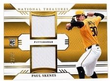 2024 Panini National Treasures Game Gear Swatches Trio Paul Skenes #20 card