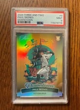 2024 Panini Three and Two Downtown Paul Skenes #4 card