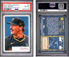 Paul Skenes 2024 Topps Archives 1953 Topps Who-Z-At Star? card