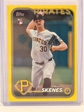 2024 Topps Update Paul Skenes Yellow #US100 card