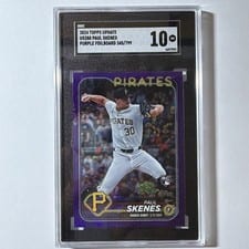 2024 Topps Update Paul Skenes Purple Foilboard #US288 card