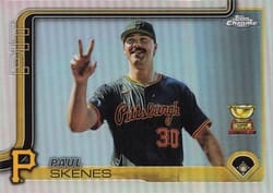 2025 Topps Chrome Base Set Paul Skenes #300 card