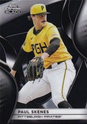 2025 Topps Chrome Black Base Set Paul Skenes #109 card