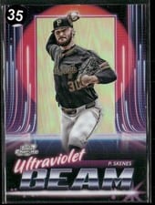 2025 Topps Cosmic Chrome Ultraviolet Beam Paul Skenes #UB-20 card
