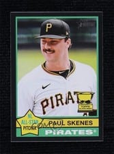 2025 Topps Heritage Paul Skenes Black Border #60 card