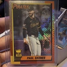 2025 Topps Update 1990 Topps Chrome Baseball Paul Skenes #U90C-1 card