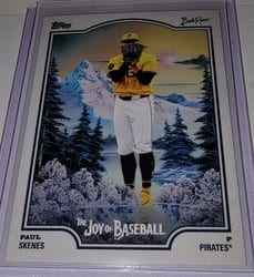2025 Topps X Bob Ross: The Joy of Baseball Base Set Paul Skenes #09-SP card