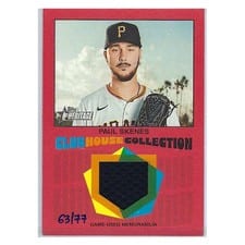 2026 Topps Heritage Clubhouse Collection Relics Paul Skenes #CCR-PS card