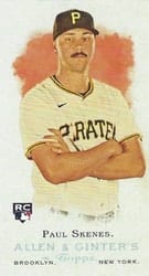 2024 Topps Allen & Ginter Rookie Design Variations Mini Paul Skenes (Pittsburgh Pirates) #RD-11 card