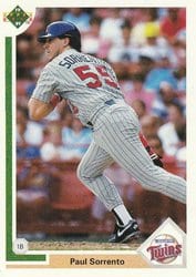 1991 Upper Deck Base Set Paul Sorrento #680 card